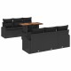 Sonata Set de canapele pentru grădină 7 buc. Negru