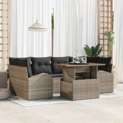 Sonata H Градински Софа Комплект 7 pcs Сив 100 x 55 x 73 см - Canapele și bănci de grădină