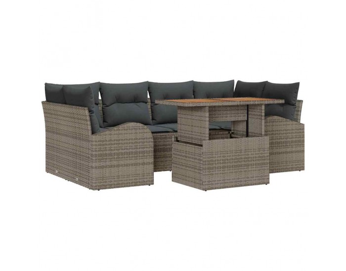 Sonata H Градински Софа Комплект 7 pcs Сив 100 x 55 x 73 см