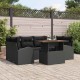 Sonata H Градински Софа Комплект 7 pcs Черно 100 x 55 x 73 см