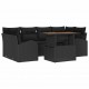 Sonata H Градински Софа Комплект 7 pcs Черно 100 x 55 x 73 см