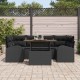 Sonata H Градински Софа Комплект 7 pcs Черно 100 x 55 x 73 см