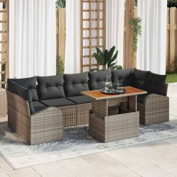 Sonata H Градински Софа Комплект 8 pcs Сив 100 x 55 x 73 см - Canapele și bănci de grădină