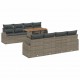 Sonata H Градински Софа Комплект 7 pcs Сив 100 x 55 x 73 см