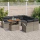 Sonata H Градински Софа Комплект 9 pcs Сив 100 x 55 x 73 см