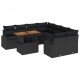 Sonata H Градински Софа Комплект 9 pcs Черно 100 x 55 x 73 см