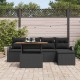 Sonata Set de canapele pentru grădină 6 buc. Negru