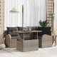 Sonata H Градински Софа Комплект 5 pcs Сив 100 x 55 x 73 см