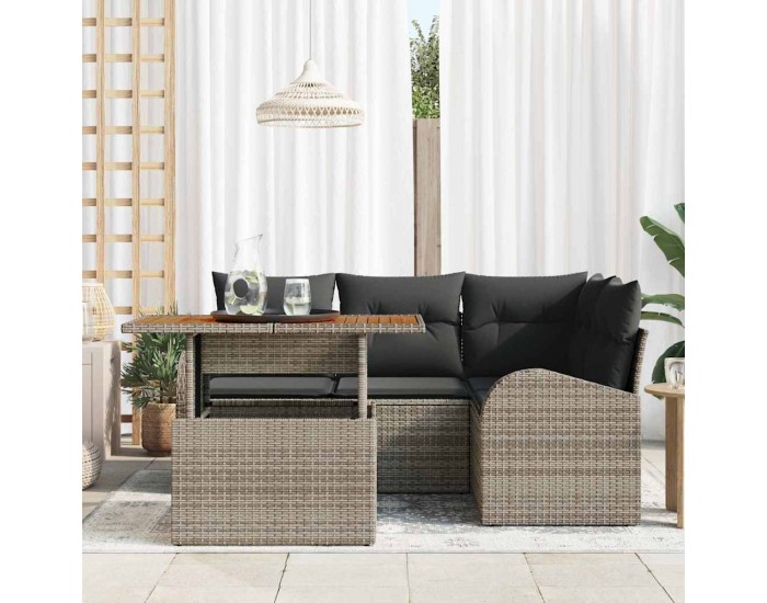 Sonata H Градински Софа Комплект 5 pcs Сив 100 x 55 x 73 см