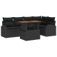 Sonata Set de canapele pentru grădină 6 buc. Negru