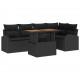 Sonata H Градински Софа Комплект 6 pcs Черно 100 x 55 x 73 см