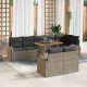 Sonata H Градински Софа Комплект 9 pcs Сив 100 x 55 x 73 см