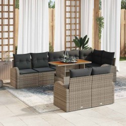 Sonata H Градински Софа Комплект 9 pcs Сив 100 x 55 x 73 см - Canapele și bănci de grădină
