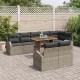 Sonata H Градински Софа Комплект 9 pcs Сив 100 x 55 x 73 см