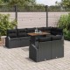 Sonata H Градински Софа Комплект 9 pcs Черно 100 x 55 x 73 см