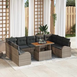 Sonata H Градински Софа Комплект 10 pcs Сив 100 x 55 x 73 см - Canapele și bănci de grădină