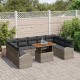 Sonata H Градински Софа Комплект 10 pcs Сив 100 x 55 x 73 см