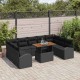 Sonata H Градински Софа Комплект 10 pcs Черно 100 x 55 x 73 см