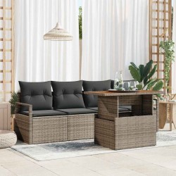 Sonata H Градински Софа Комплект 5 pcs Сив 100 x 55 x 73 см - Canapele și bănci de grădină