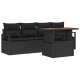 Sonata H Градински Софа Комплект 5 pcs Черно 100 x 55 x 73 см