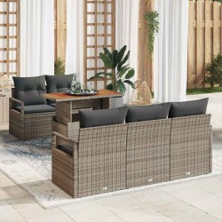 Sonata H Градински Софа Комплект 6 pcs Сив 100 x 55 x 73 см - Canapele și bănci de grădină