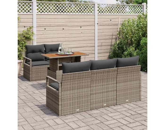 Sonata H Градински Софа Комплект 6 pcs Сив 100 x 55 x 73 см