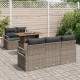 Sonata H Градински Софа Комплект 6 pcs Сив 100 x 55 x 73 см