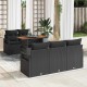 Sonata H Градински Софа Комплект 6 pcs Черно 100 x 55 x 73 см