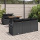 Sonata H Градински Софа Комплект 6 pcs Черно 100 x 55 x 73 см