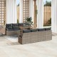 Sonata H Градински Софа Комплект 9 pcs Сив и кафяв 100 x 55 x 73 см