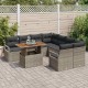 Sonata H Комплект за хранене в градината с възглавница 9 pcs Сив и кафяв