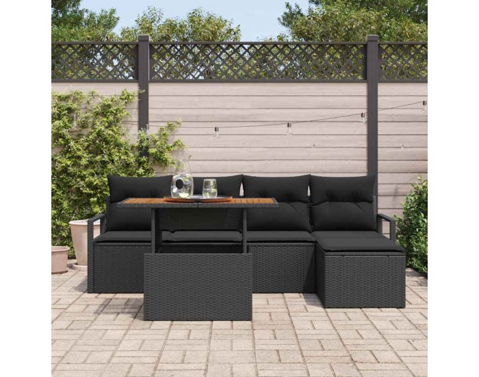 Sonata H Комплект за хранене в градината 6 pcs Черен и кафяв