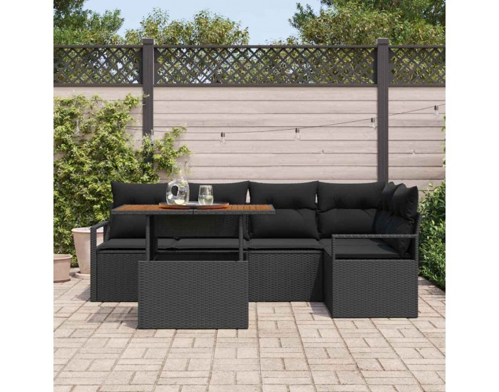 Sonata H Комплект за хранене в градината 6 pcs Черен и кафяв