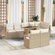 Sonata H Градински Софа Комплект 9 pcs Бежов и кремав 100 x 55 x 73 см