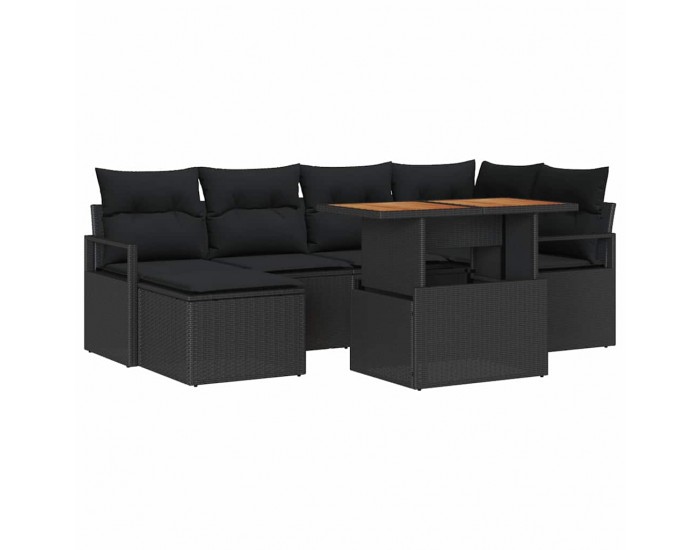 Sonata H Комплект за хранене в градината 7 pcs Черен и кафяв