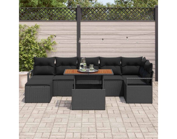 Sonata H Комплект за хранене в градината 8 pcs Черен и кафяв