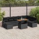 Sonata H Градински Софа Комплект с възглавница 9 pcs Черен и кафяв