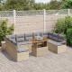 Sonata H Градински Софа Комплект 10 pcs Бежово и сиво 100 x 55 x 73 см