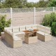 Sonata H Градински Софа Комплект 10 pcs Бежов и кремав 100 x 55 x 73 см