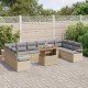 Sonata H Градински Софа Комплект 11 pcs Бежово и сиво 100 x 55 x 73 см