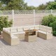 Sonata H Градински Софа Комплект 11 pcs Бежов и кремав 100 x 55 x 73 см