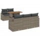 Sonata H Комплект за хранене в градината Сив и кафяв 100 x 55 x 73 см