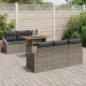 Sonata H Градински Софа Комплект Сив и кафяв 100 x 55 x 73 см