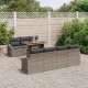 Sonata H Комплект за хранене в градината Сив и кафяв 100 x 55 x 73 см