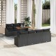 Sonata H Комплект за хранене в градината Черен и кафяв 100 x 55 x 73 см
