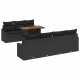 Sonata H Комплект за хранене в градината Черен и кафяв 100 x 55 x 73 см