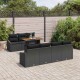 Sonata H Комплект за хранене в градината Черен и кафяв 100 x 55 x 73 см