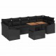 Sonata H Комплект за хранене в градината Черен и кафяв 100 x 55 x 73 см