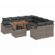 Sonata H Комплект за хранене в градината Сив и кафяв 100 x 55 x 73 см