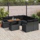 Sonata H Комплект за хранене в градината Черен и кафяв 100 x 55 x 73 см